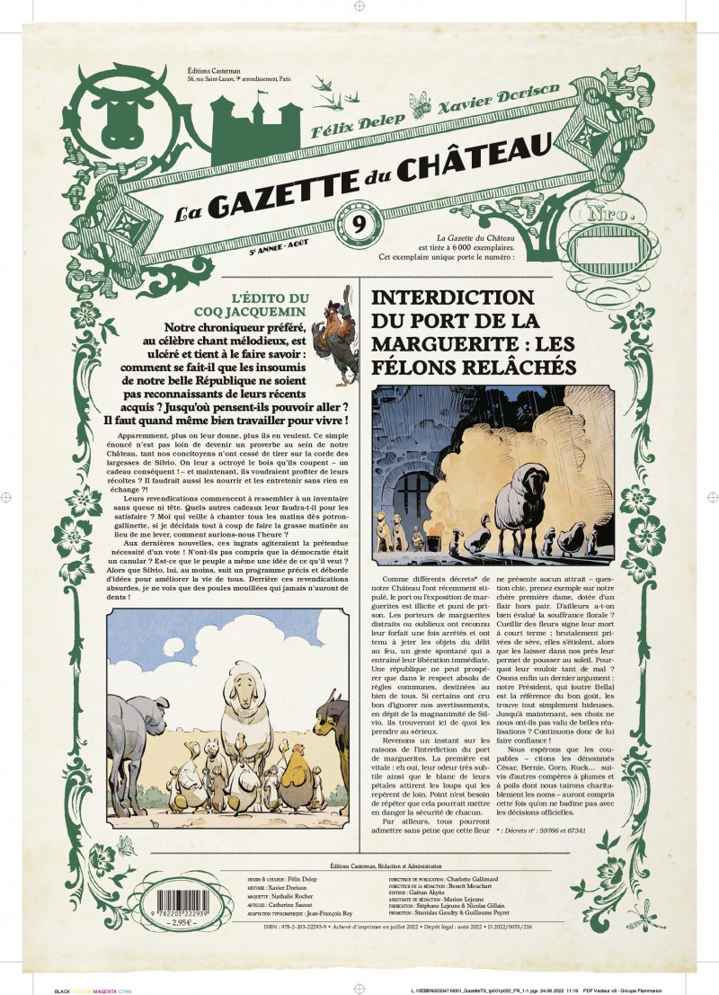 Le ChÃ¢teau des Animaux C9 La Gazette du chÃ¢teau (Tome 9)  - La Gazette du ChÃ¢teau